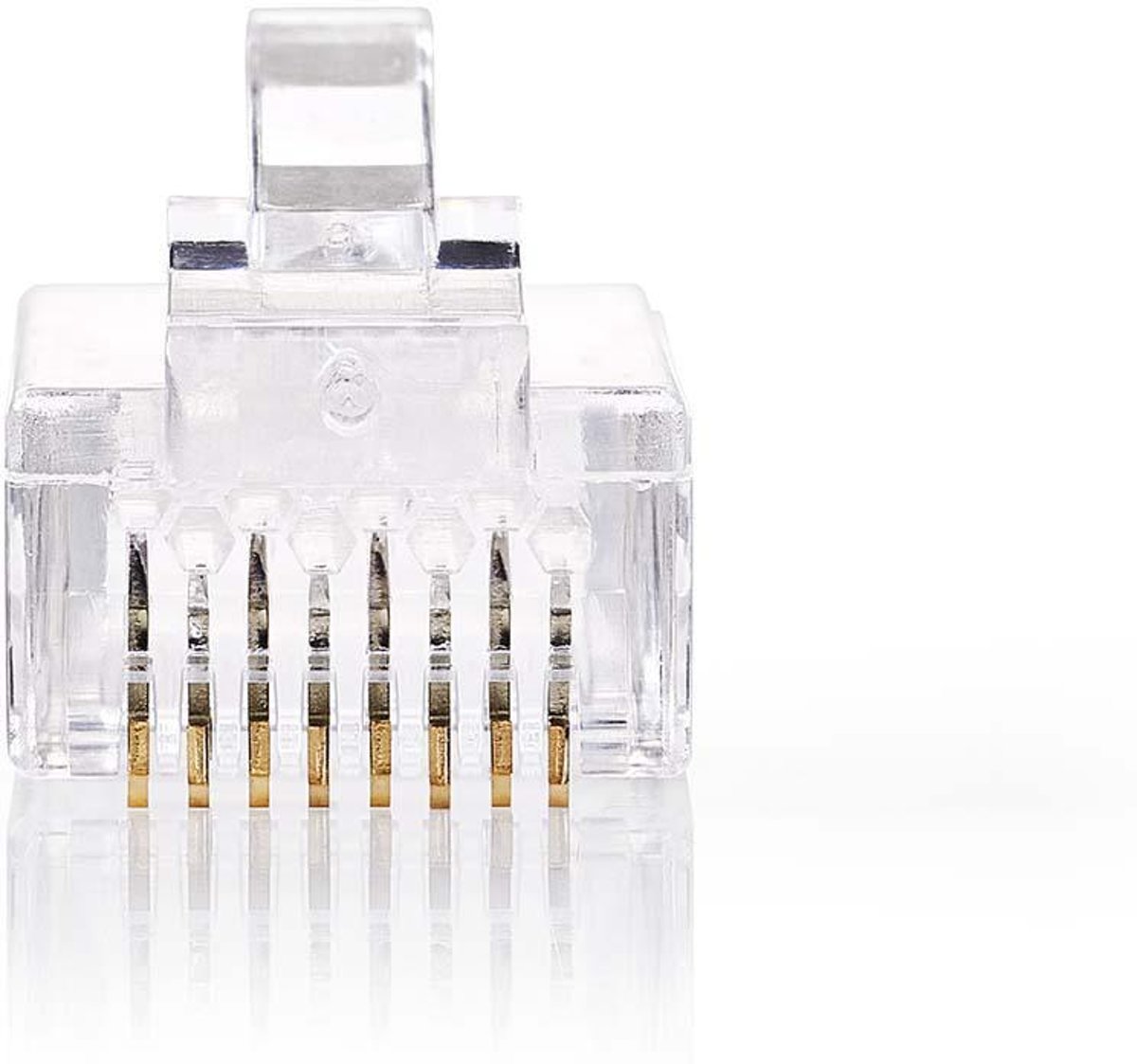 Gebruiksvriendelijke Netwerkconnector | RJ45 Male - Voor Stranded Cat5 UTP-Kabels | 10 Stuks | Transparant